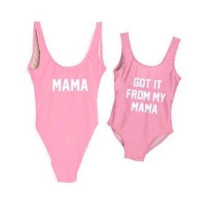 Mommy and Me matching swimwear